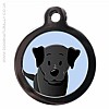 Black Labrador Dog Breed ID Tag